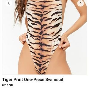 Tiger print swimsuit